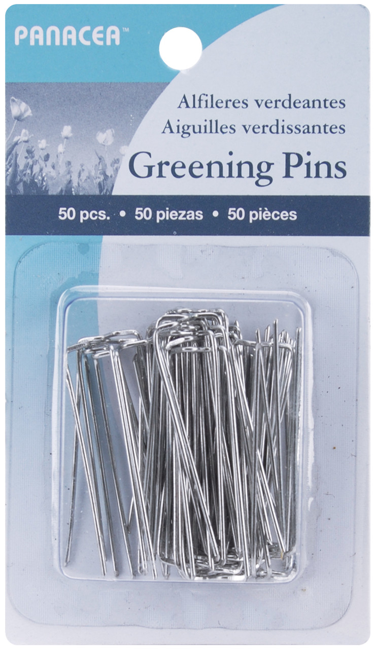 Panacea Decorative Accents Greening Pins 50 Piece Pk Floral Pins for sale  online