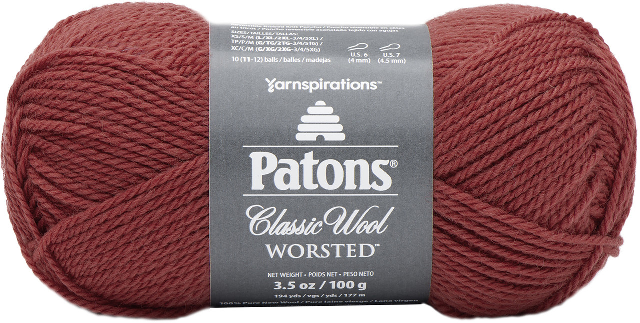 Patons Classic Wool Yarn-Scarlet 244077-77746 - GettyCrafts