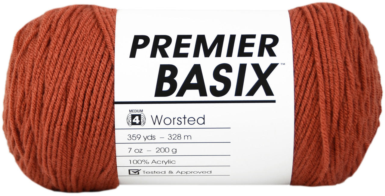 Premier Basix Yarn-Pumpkin 1115-43 - GettyCrafts