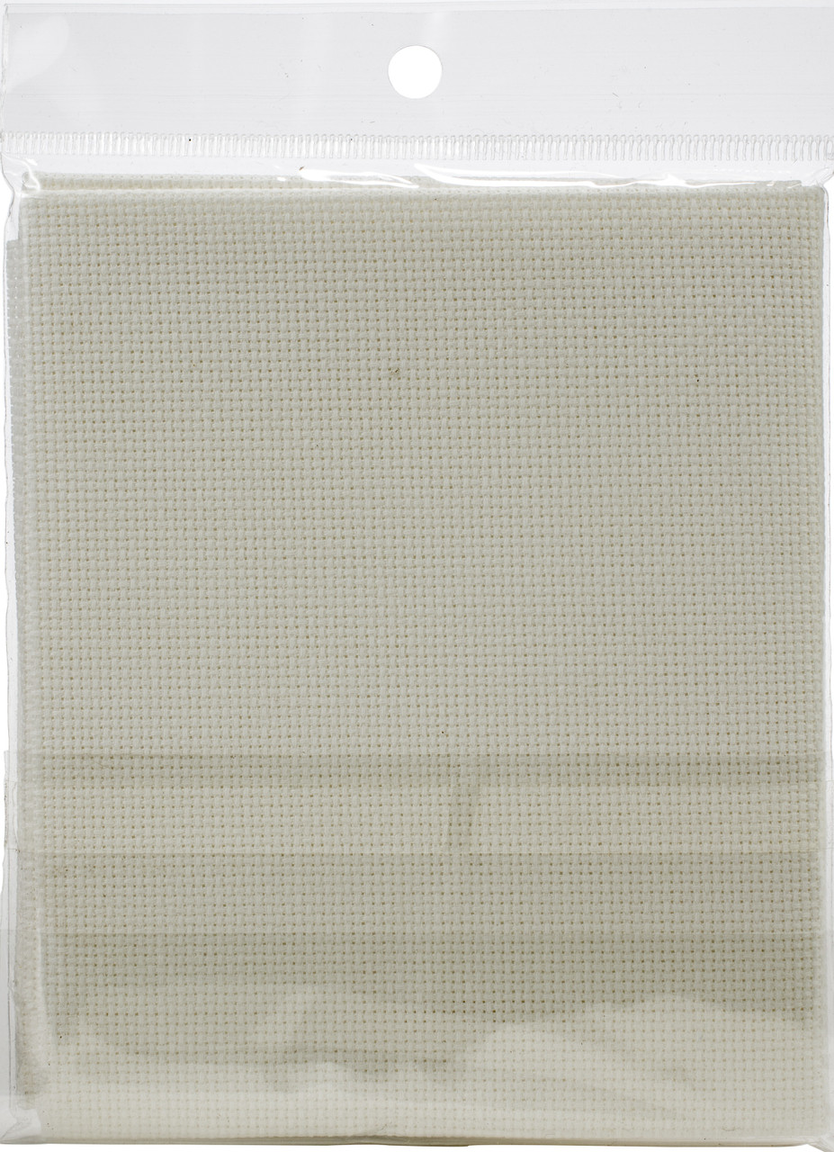 Design Works - Gold Quality White 18 Count Aida Fabric 15 x 18 -  CrossStitchWorld