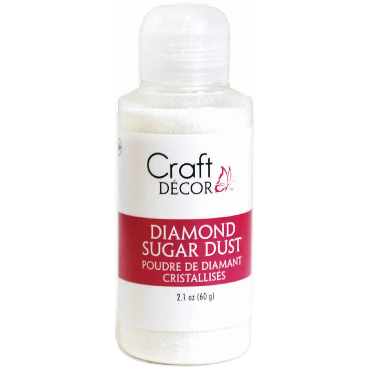 FloraCraft Diamond Dust Glitter 6oz-Clear Glass GL620 - GettyCrafts