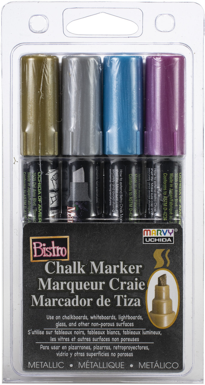Bistro Chalk Marker Fine Point Set 4/Pkg