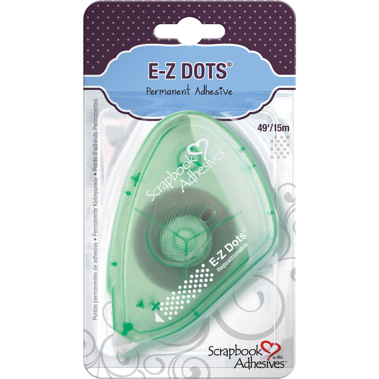 Scrapbook Adhesives E-Z Dots Refillable Dispenser - Repositionable