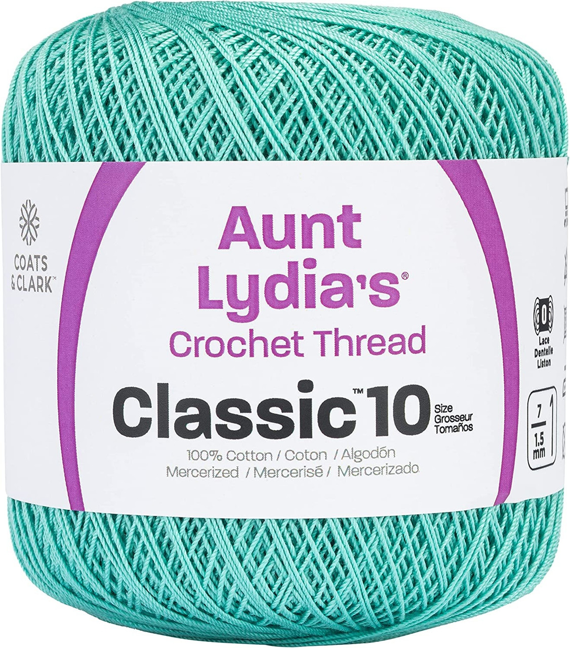 Aunt Lydia's Classic Crochet Thread Size 10 - Silver
