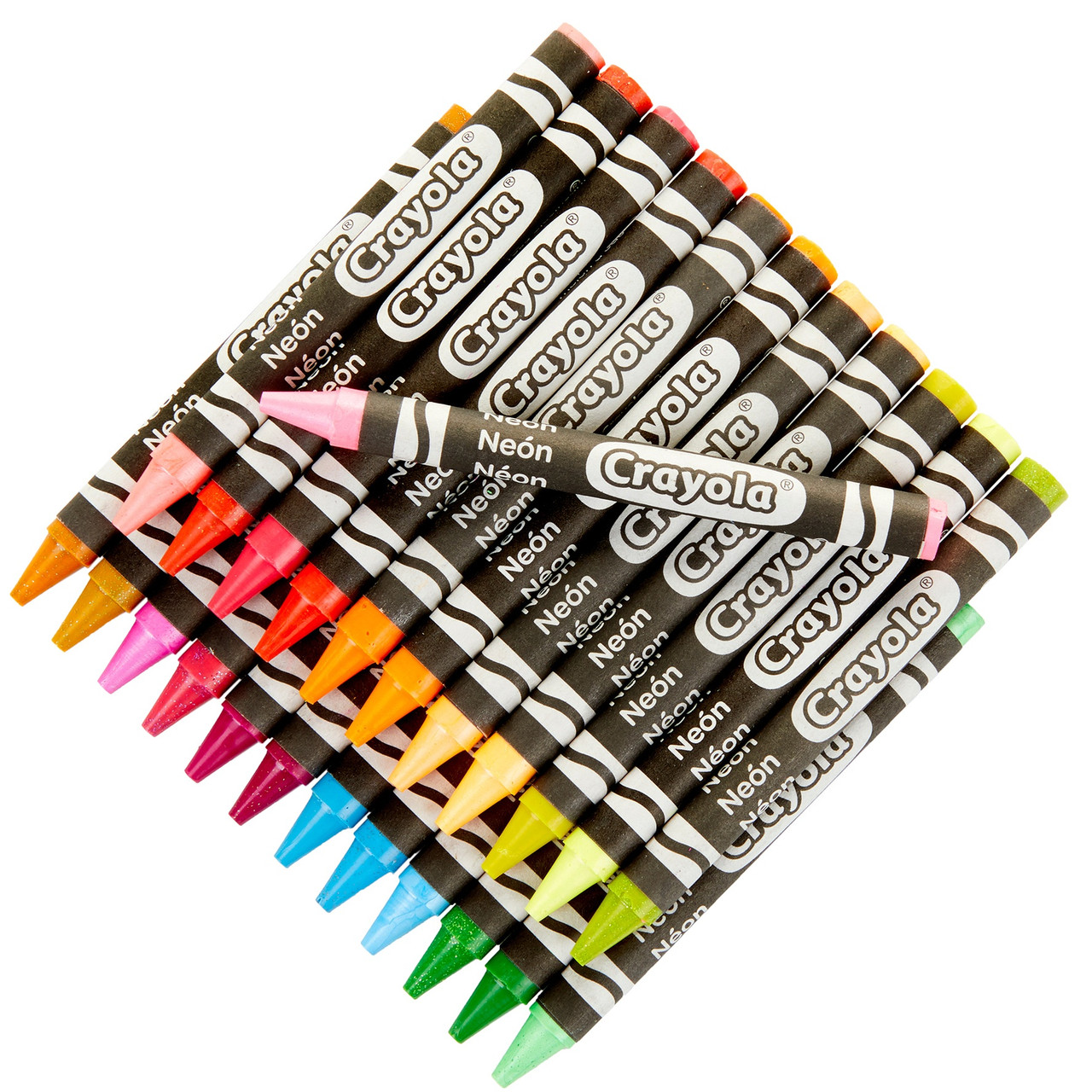 Crayola Crayons-Neon 24/Pkg 52-3410 - GettyCrafts