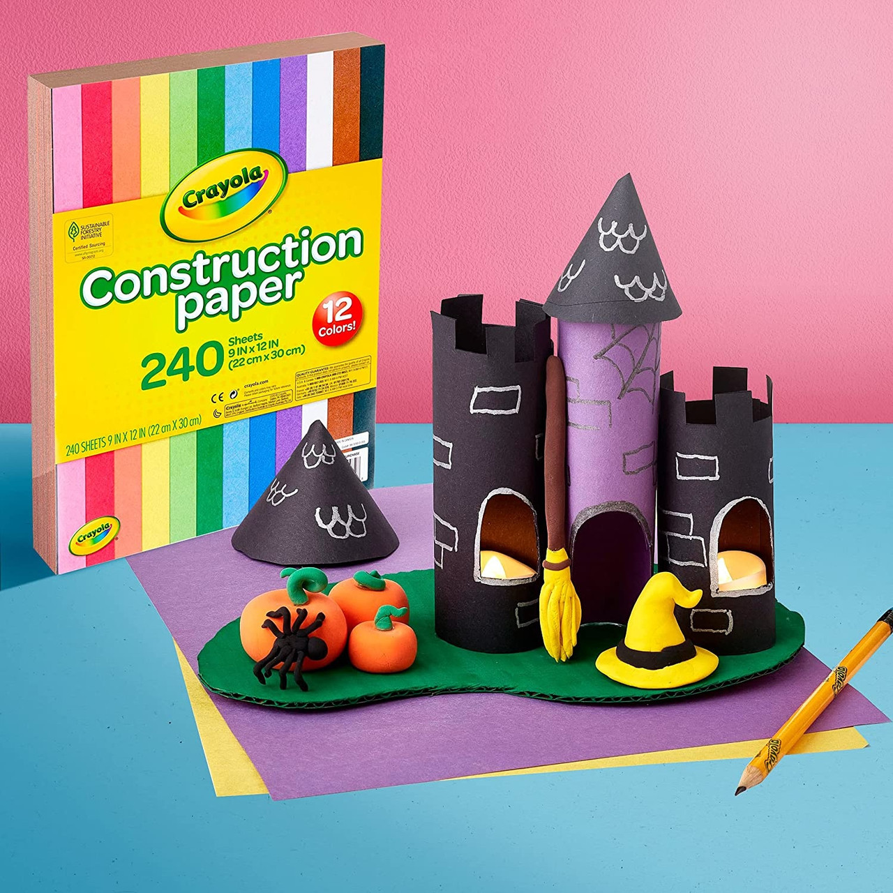 Crayola Construction Paper Shapes 9X12-48 Sheets - 071662060367