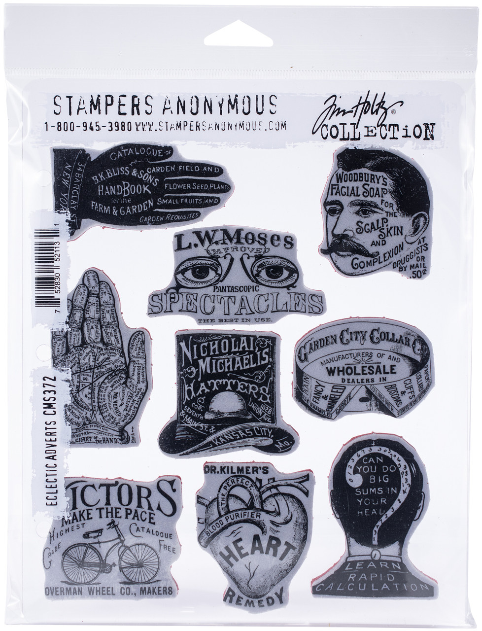 Tim Holtz Cling Stamps: Perspective (CMS213)