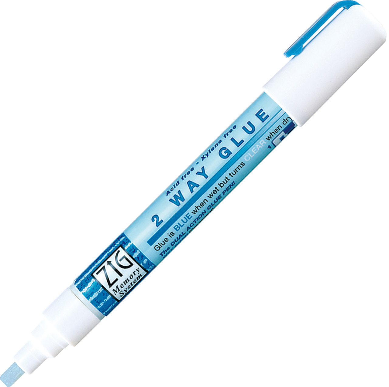 Kuretake Zig 2 Way Glue Pen 3/Pkg Chisel Tip
