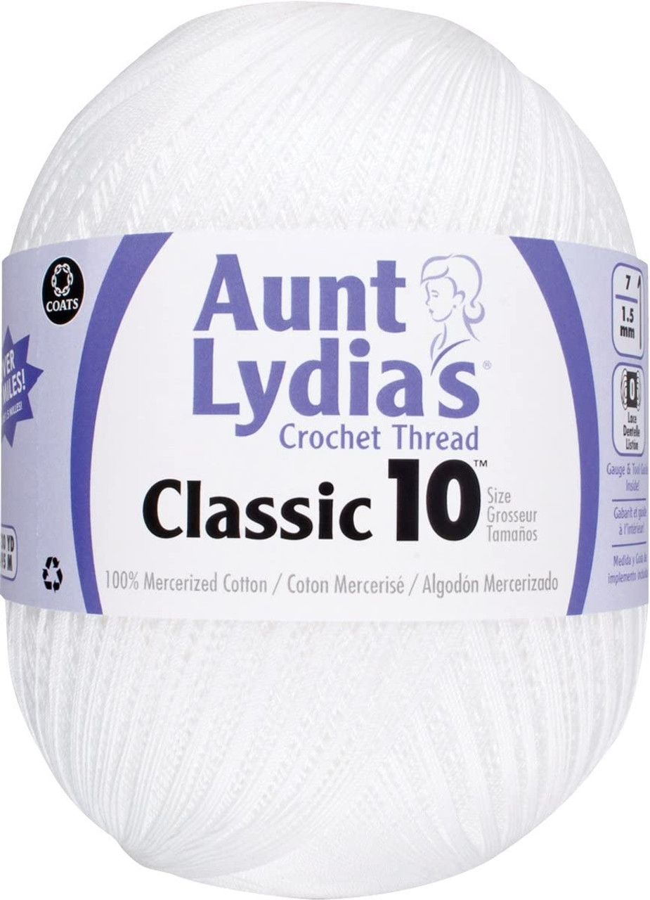 Aunt Lydia's Classic Crochet Thread Size 10 Jumbo - Natural