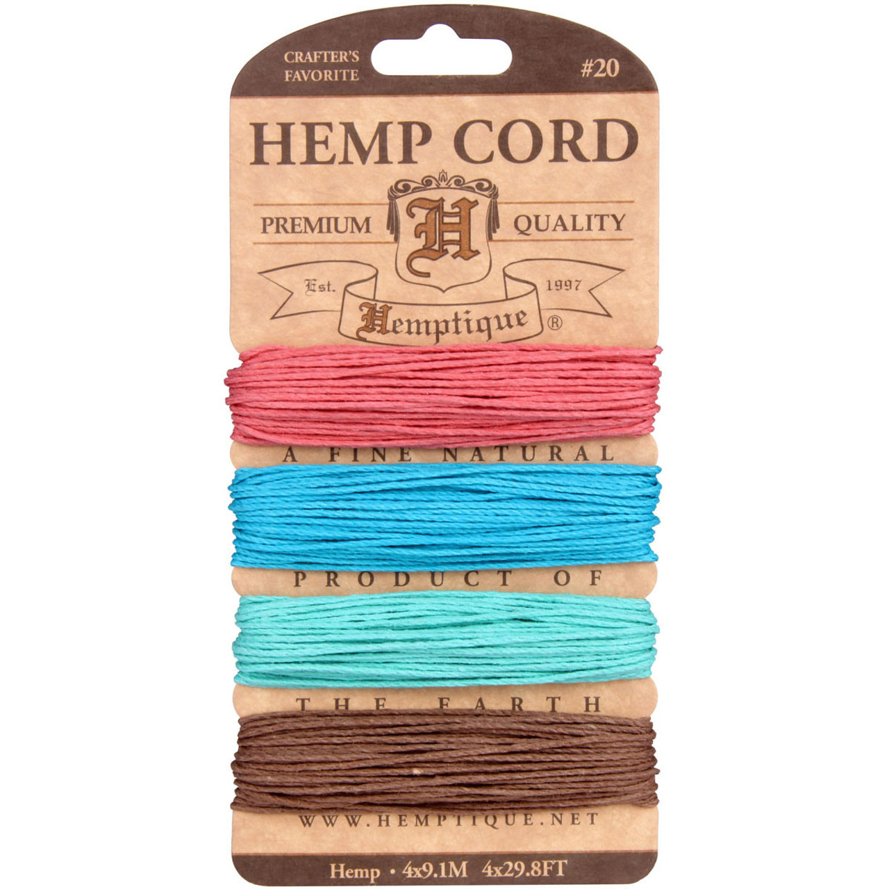 Hemptique Hemp Twine Ball 20lb 400