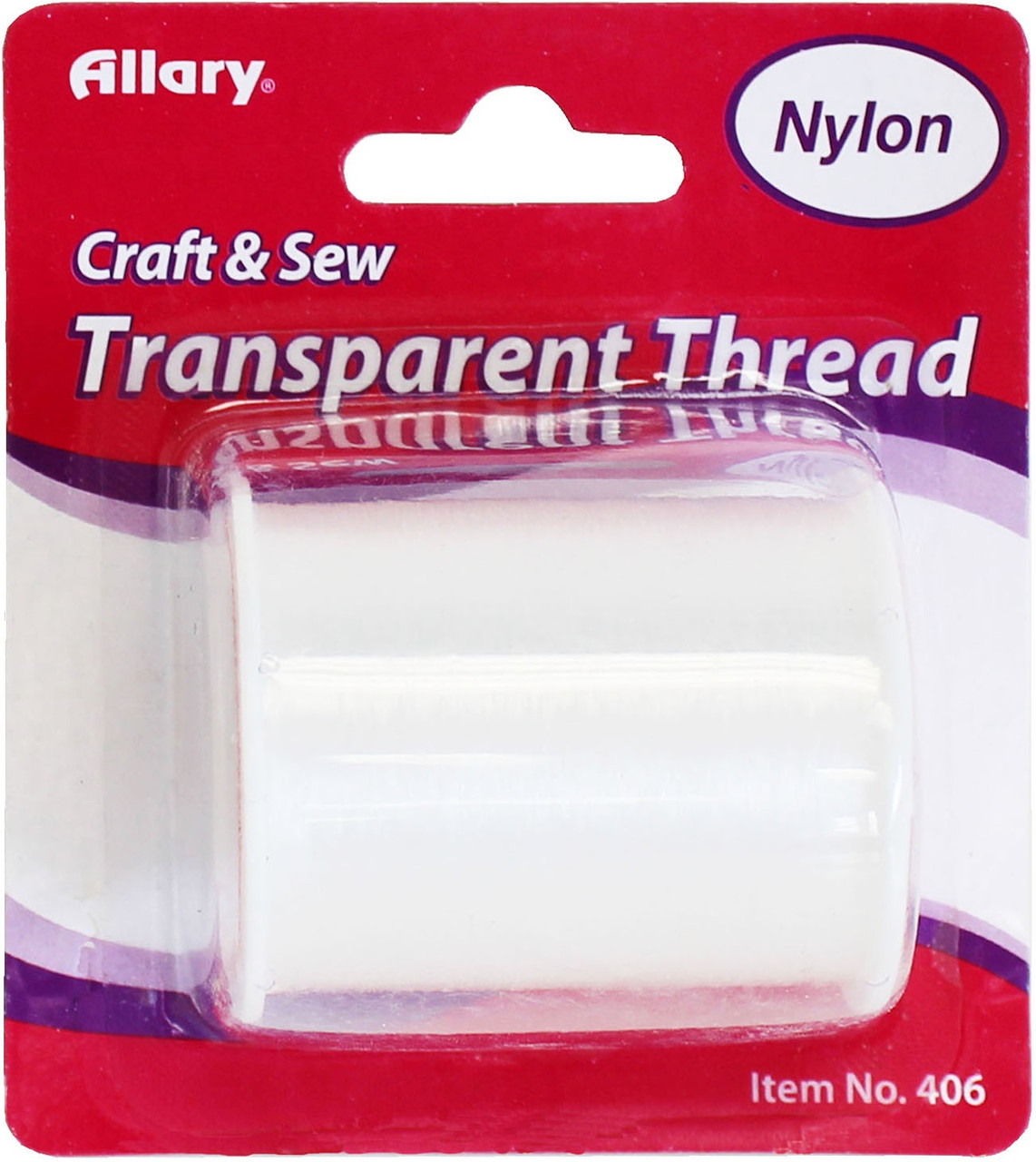 Allary Transparent Nylon Thread 150yd-Clear 406A - GettyCrafts