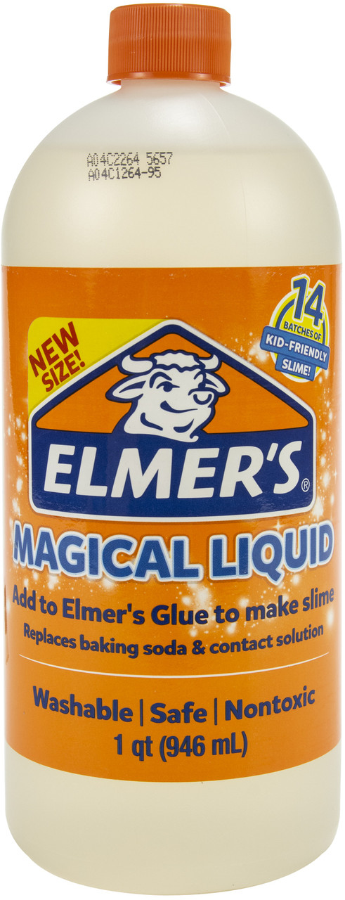 Elmers Glitter Glue Slime Kit, Brand New, 3 Colors (6oz) Magical Liquid  (8.75oz)