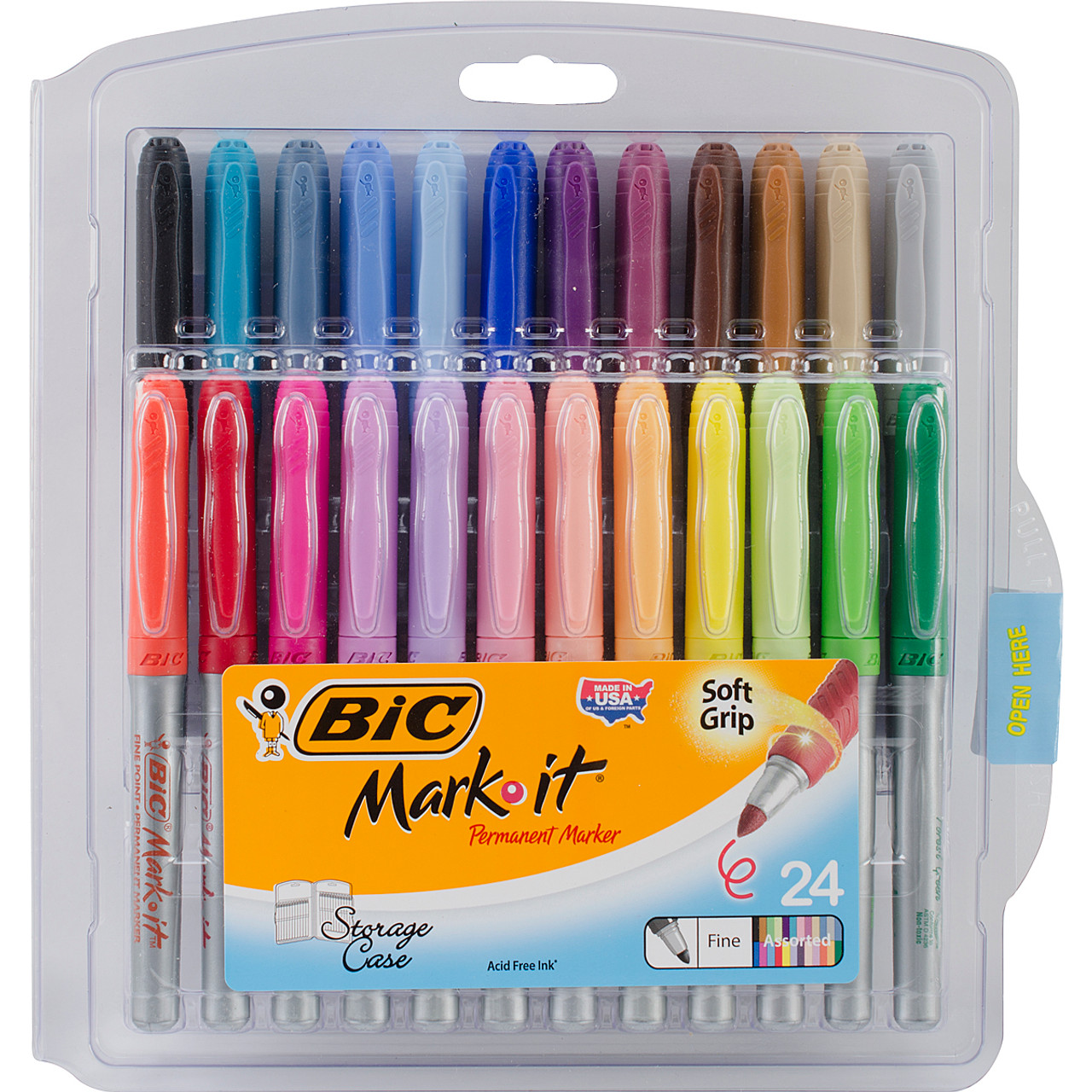 Bic Intensity Permanent Markers, Ultra & Fine Point, Asst. Colors, 40