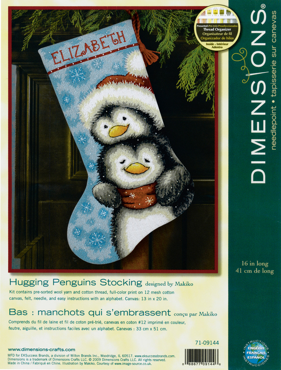Dimensions Stocking Needlepoint Kit 16 Long-Seasonal Snowman Stitched