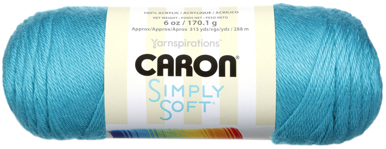 Caron Simply Soft Brites Yarn - Blue Mint