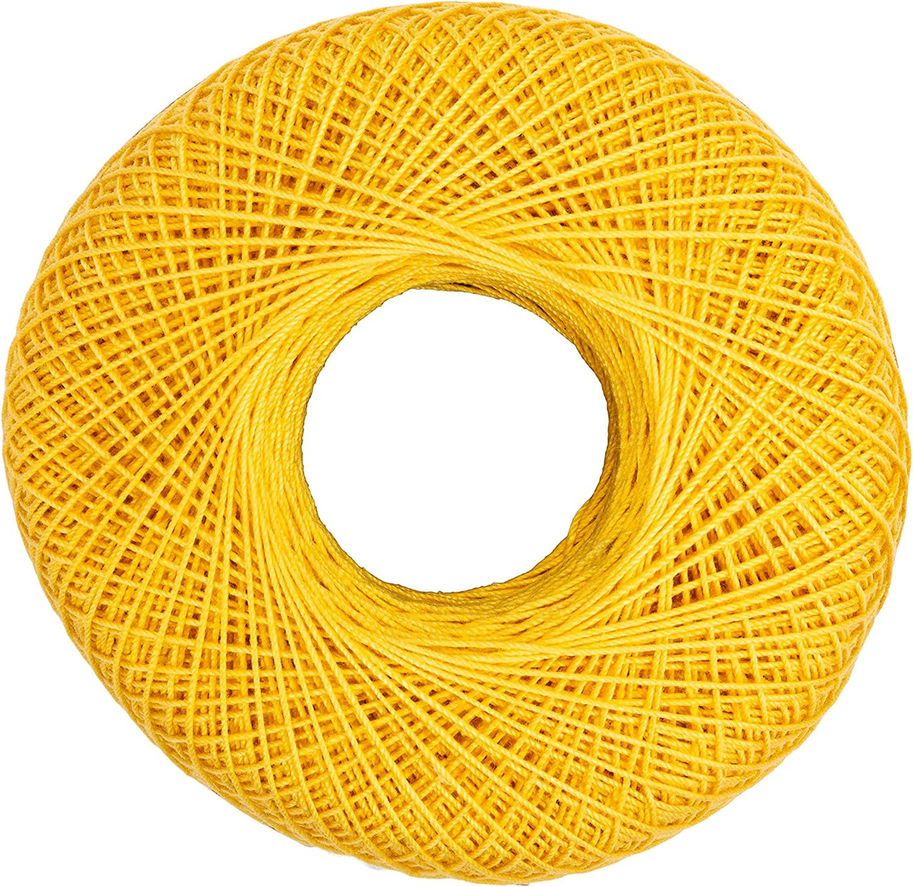 Aunt Lydia's Crochet Cotton Classic Crochet Thread Size 10 (3-Pack) Golden  Yellow 154-422