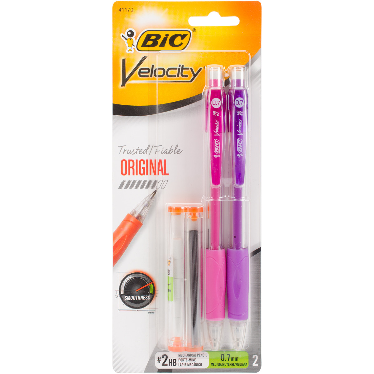 BIC Velocity Mechanical Pencil 2/Pkg-Black MV7P21 GettyCrafts