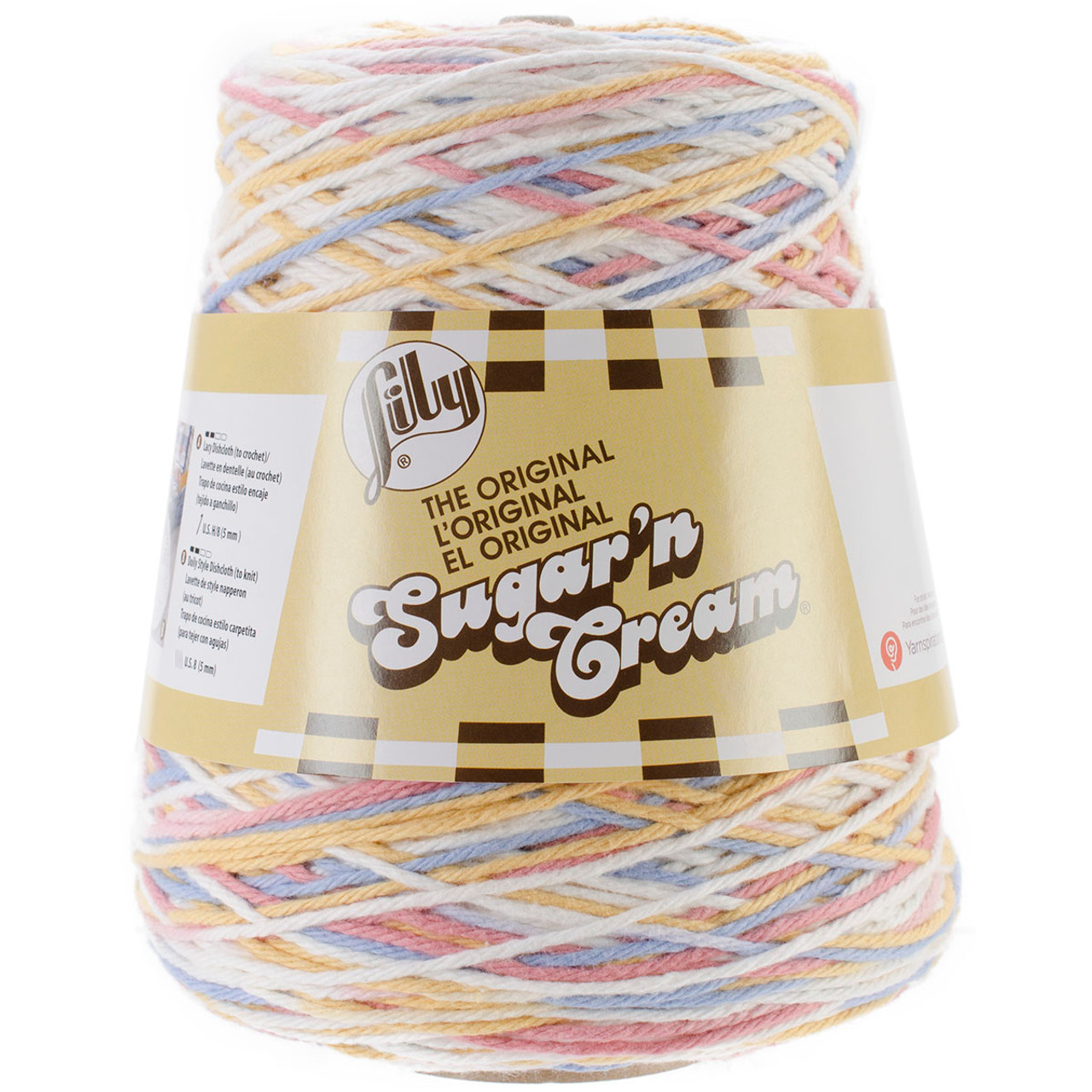 Lily Sugar'n Cream Yarn - Cones-Faded Denim