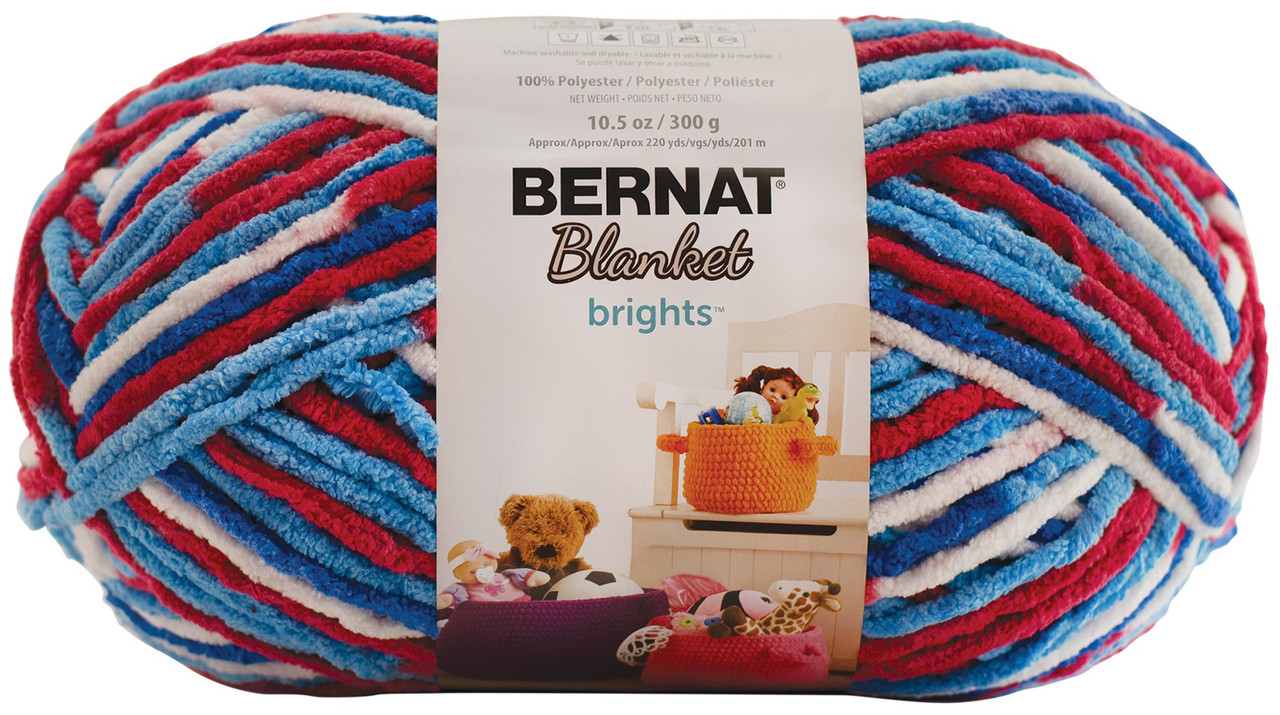 Bernat Blanket Brights Big Ball Yarn-Bright Pink