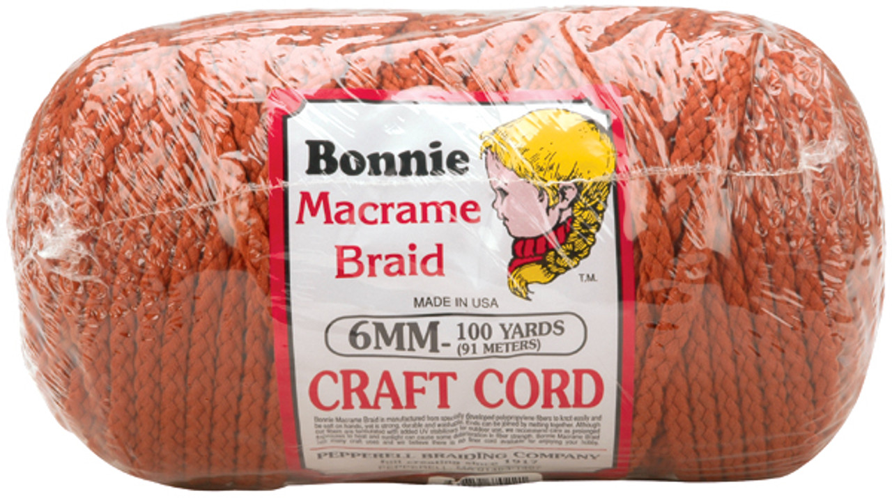 Pepperell Bonnie Macrame Craft Cord 6mmX100yd (Gold)