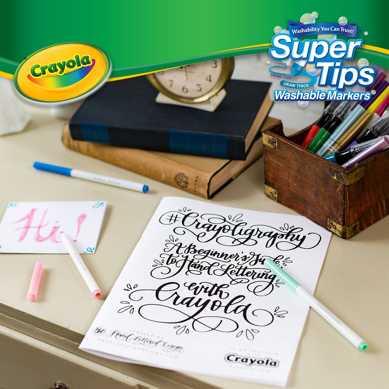 Crayola Washable Super Tips with Silly Scents, 50 per Box, 2 Boxes | BIN585050-2