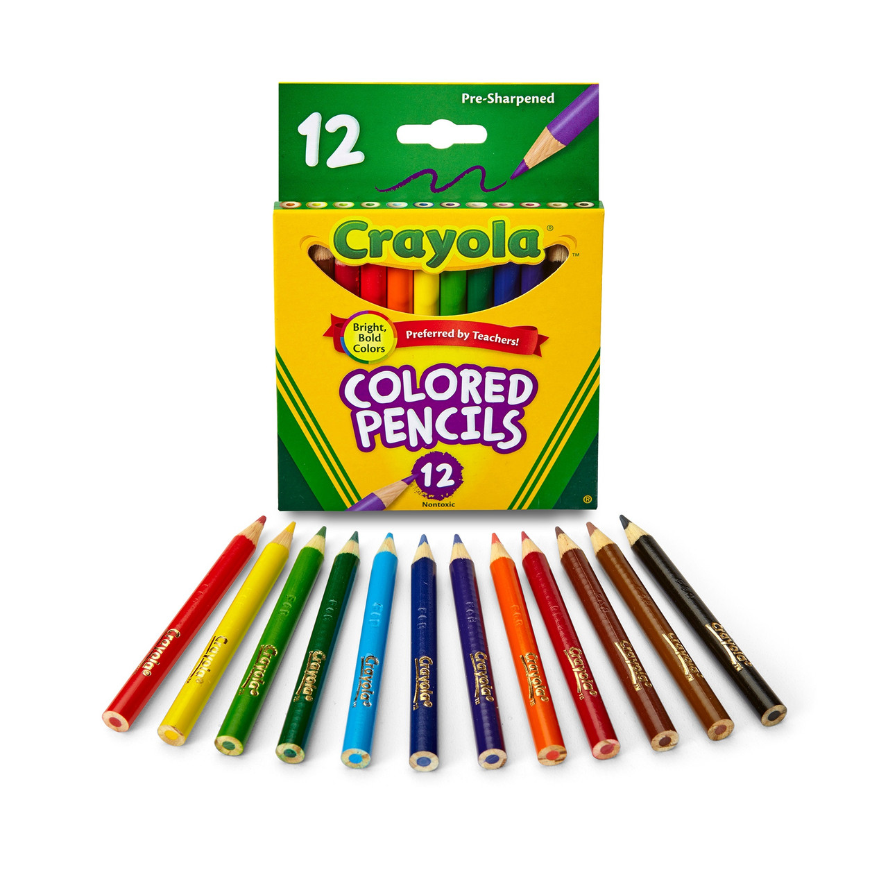 Crayola Erasable Colored Pencils-12/Pkg Long - 071662244125