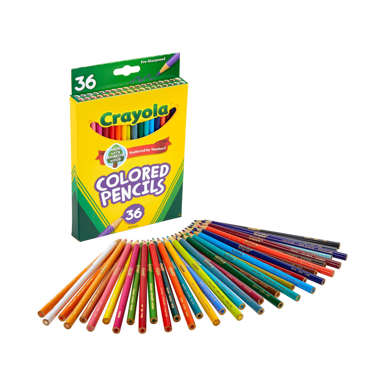 Crayola Colored Pencils-36/Pkg Long 68-4036 - GettyCrafts