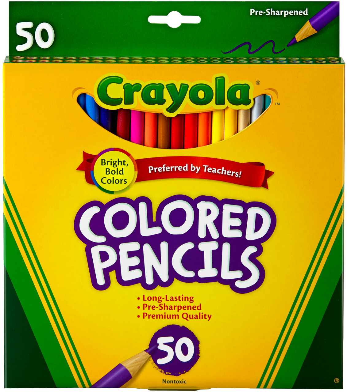 Crayola Erasable Colored Pencils-24/Pkg Long 68-2424 - GettyCrafts