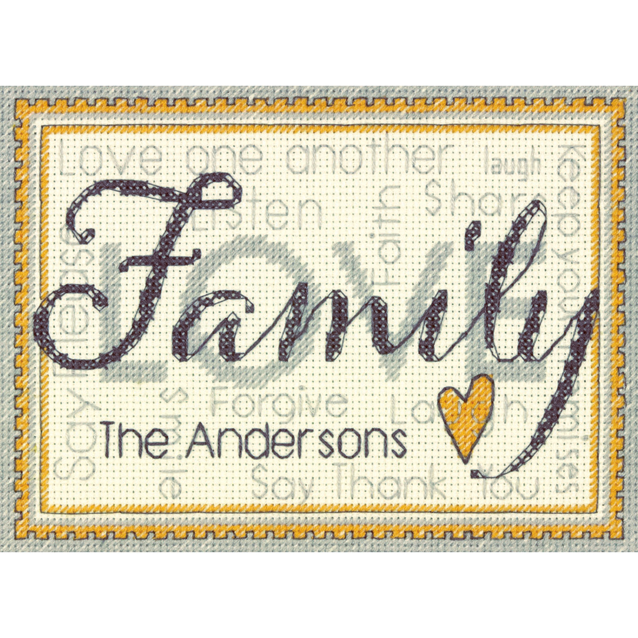 Dimensions Mini Counted Cross Stitch Kit 7X5-Family (14 Count)