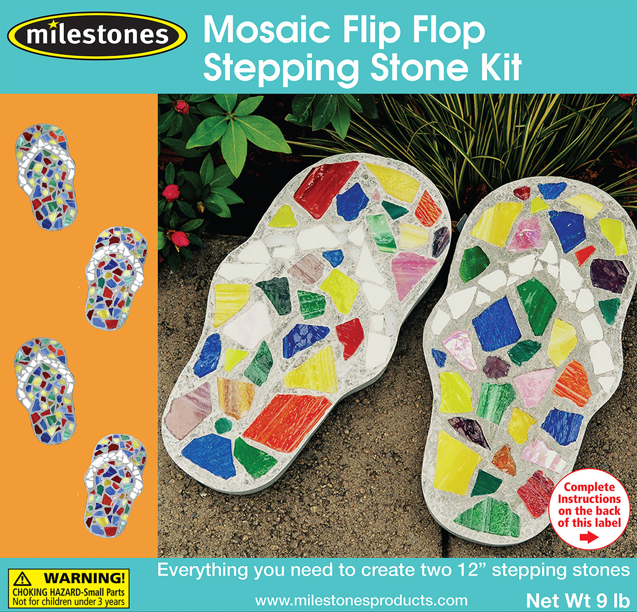 Garden Mosaic Stepping Stone Kit