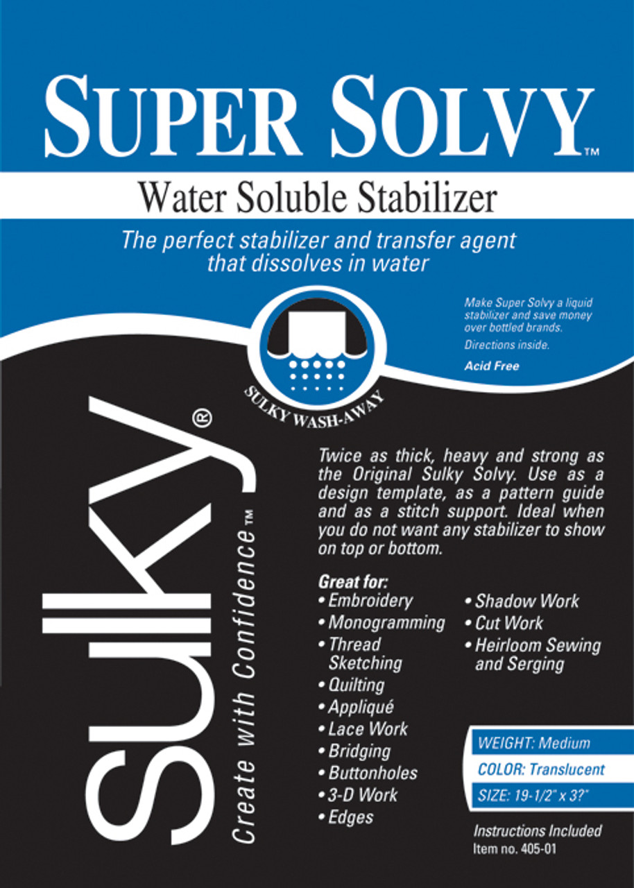 Sulky Solvy Water-Soluble Stabilizer-19.5X3yd 