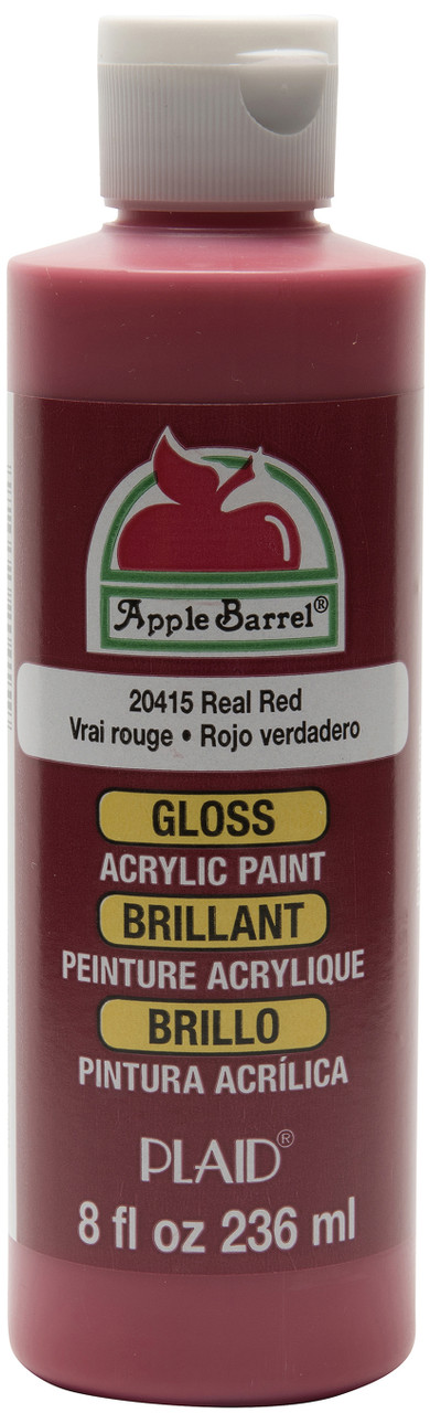Apple Barrel Gloss Acrylic Paint 8oz-Red AB8-20415 - GettyCrafts