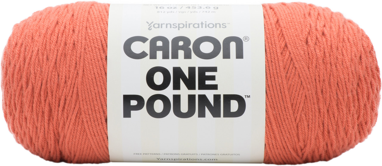 Caron One Pound Yarn, Peach