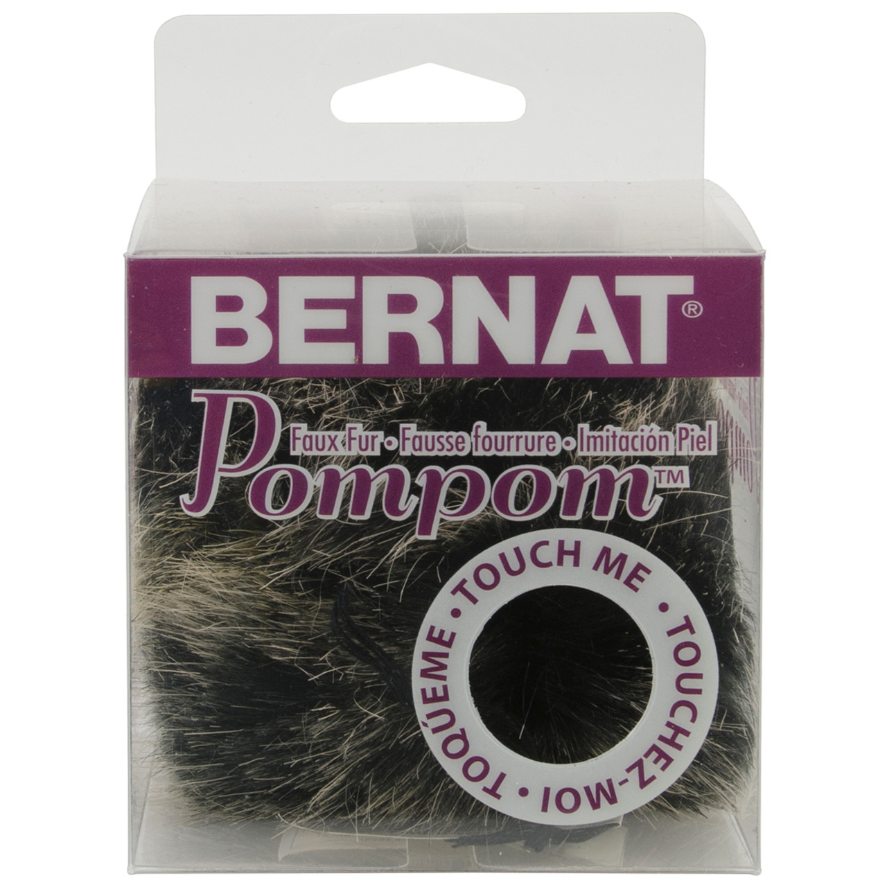 Bernat Faux Fur Pompom 1-pkg-white Rabbit