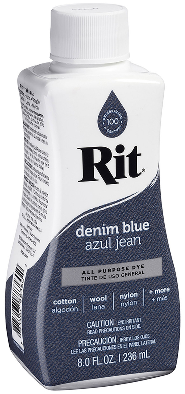  Rit Dye Liquid Fabric Dye, 8-Ounce, blue(3 Pack)