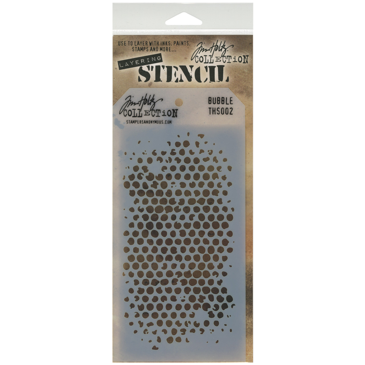 Tim Holtz Layering Stencil - Bubbles, THS138