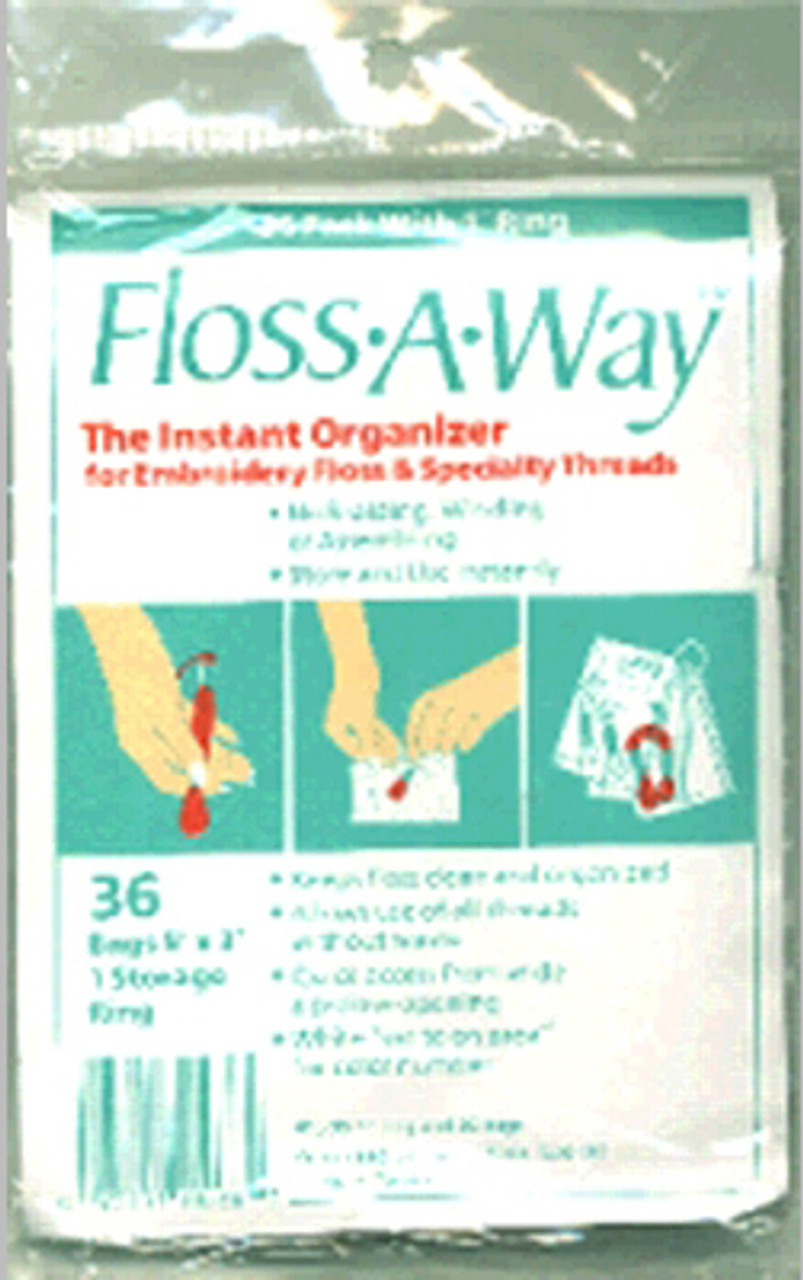 ACTION BAG FL100 Floss-A-Way Organizer-3X5 100/Pkg
