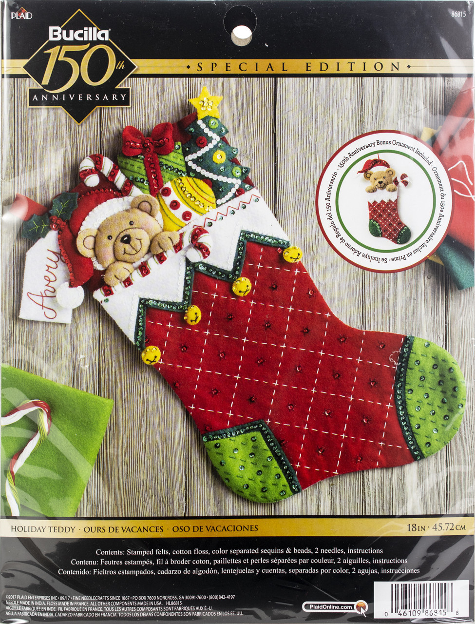 Bucilla Holiday Hearth Stocking Kit