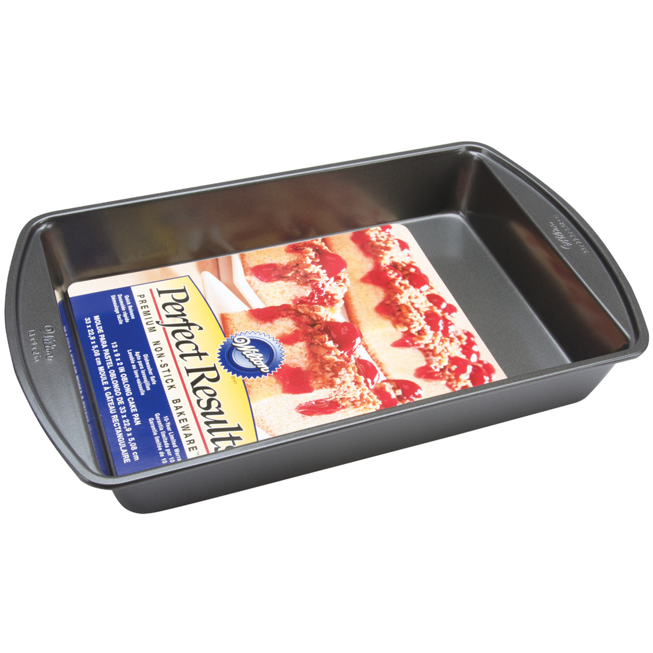 Wilton Bake It Better Non-Stick Oblong Cake Pan with Lid and Handle, 9 x 13-inch
