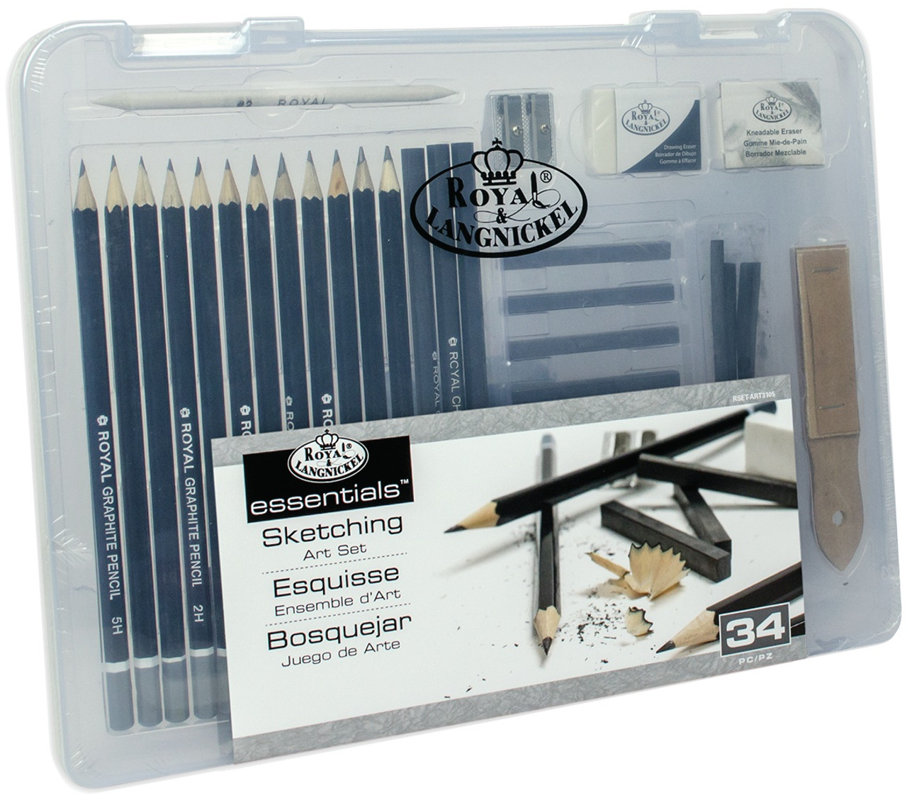  Royal & Langnickel Small Clear Case Sketching Set