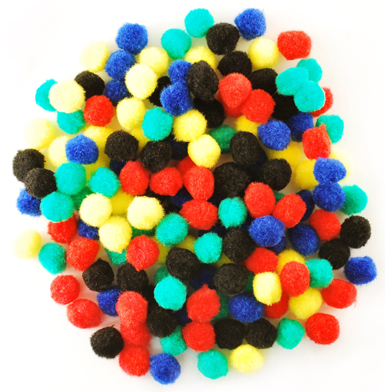 Krafty Kids Pom-Poms - Primary - 1.25-inch - 40 Piece