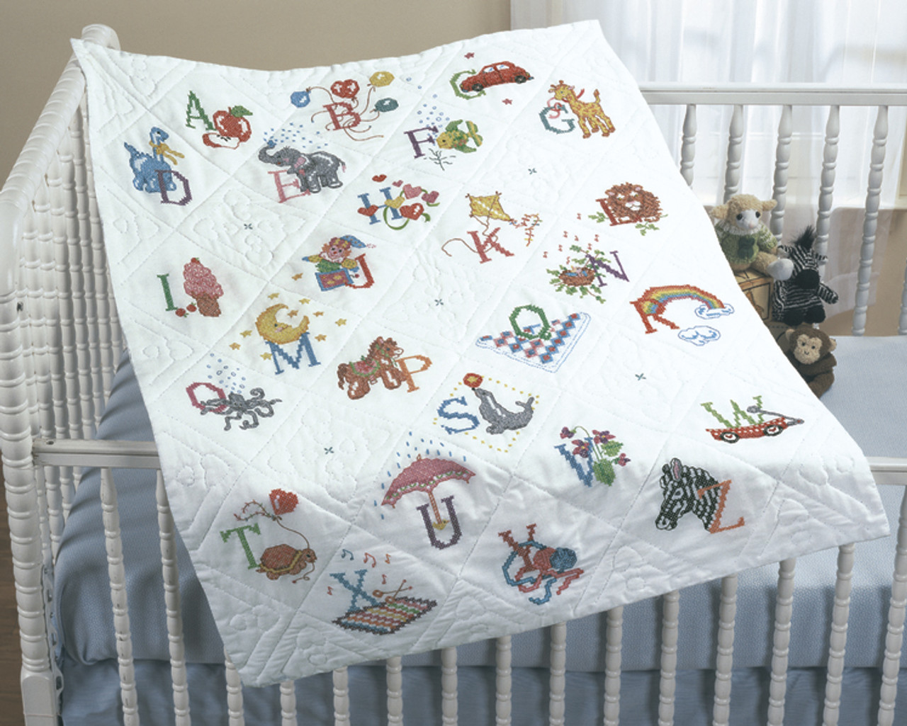 Tobin Stamped Quilt 34in x 43in Toys Cross Stitch Kit