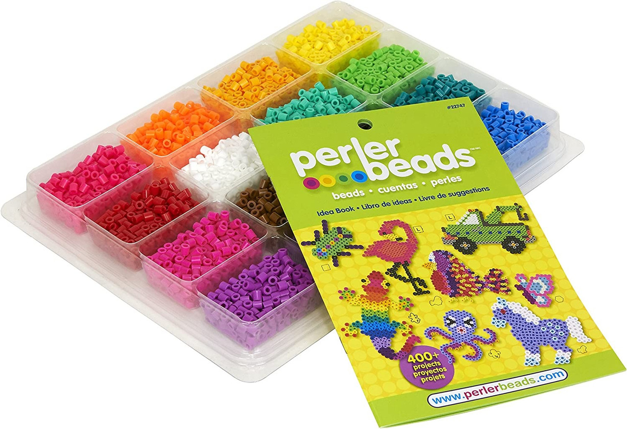 Perler Mini Beads Fused Bead Tray 16,000/Pkg Summer