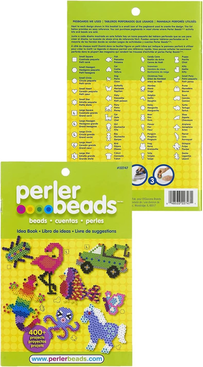Perler Ages 6 & Up 4000 Bead Tray with Idea Book & Pegboard - 4003 Pieces