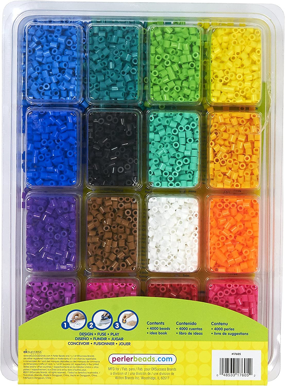 Perler Mini Beads Fused Bead Tray 16,000/Pkg