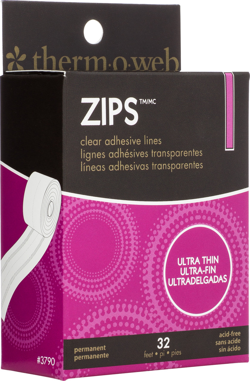 Thermoweb Zots Clear Adhesive Dots - Removable 3/8X1/64 Thick 200/Pkg -  000943037910