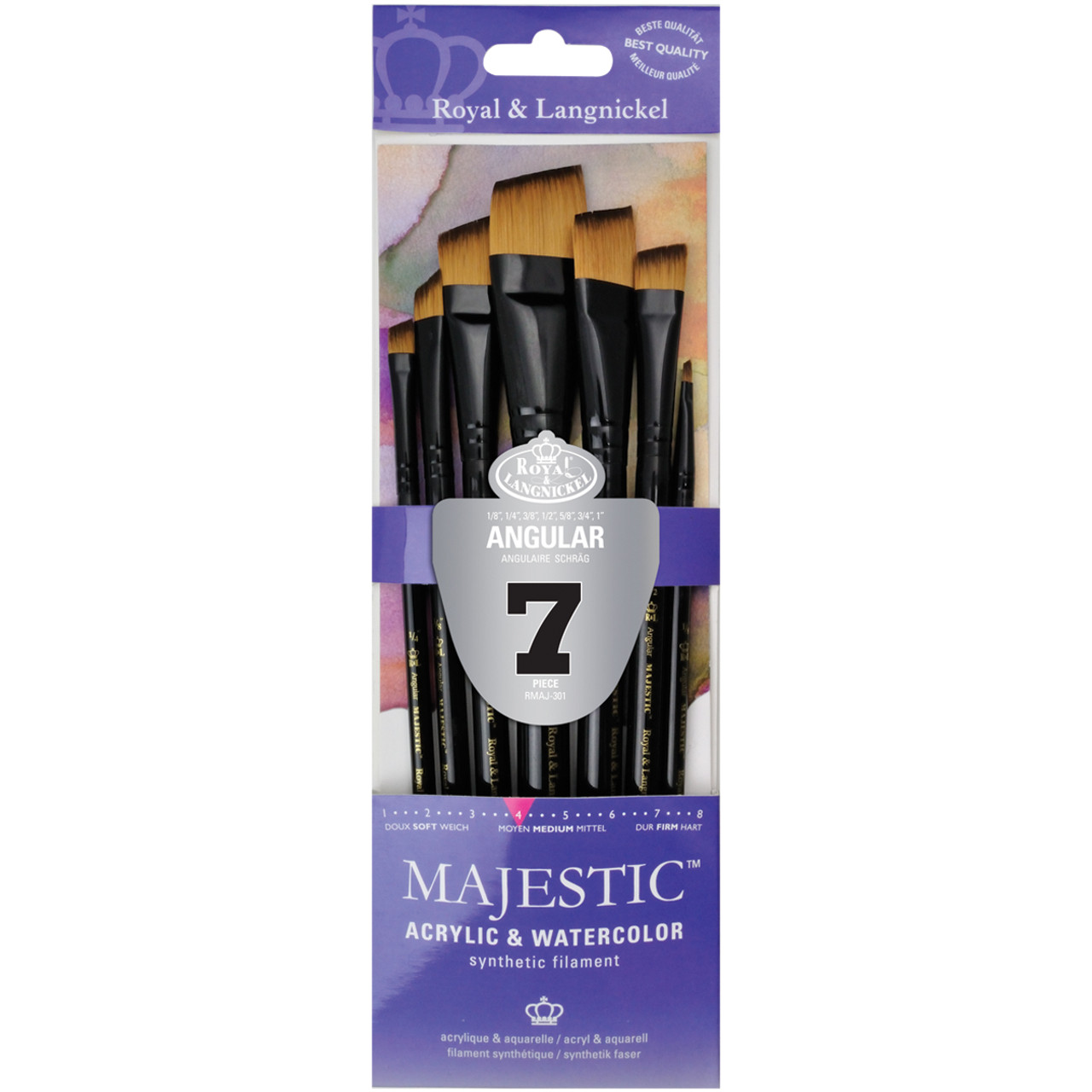  Royal & Langnickel Majestic Deluxe Watercolor Artist Brush Set,  5-Piece