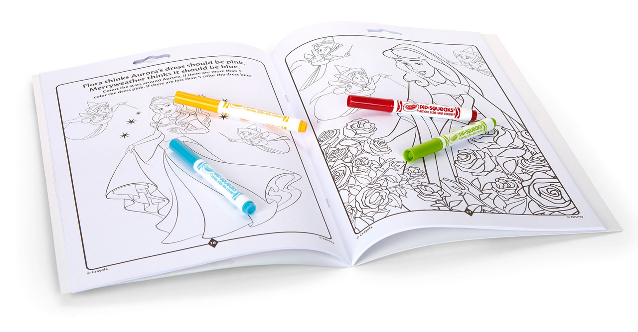 Crayola Coloring & Activity Pad with Markers, Disney Princesses