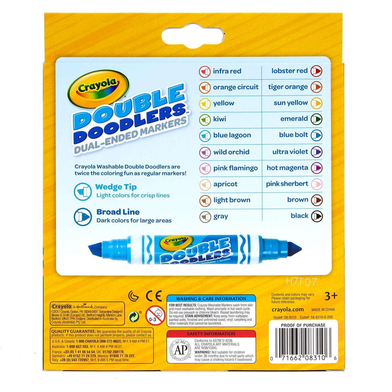 Crayola 12pk Doodle & Draw Dual Ended Doodle Markers