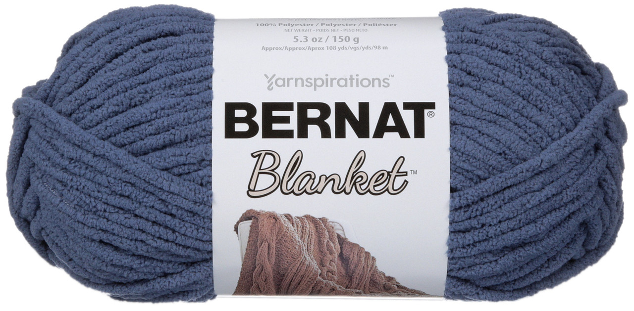Spinrite 161200-110 Blanket Yarn, Navy, 5.3 oz